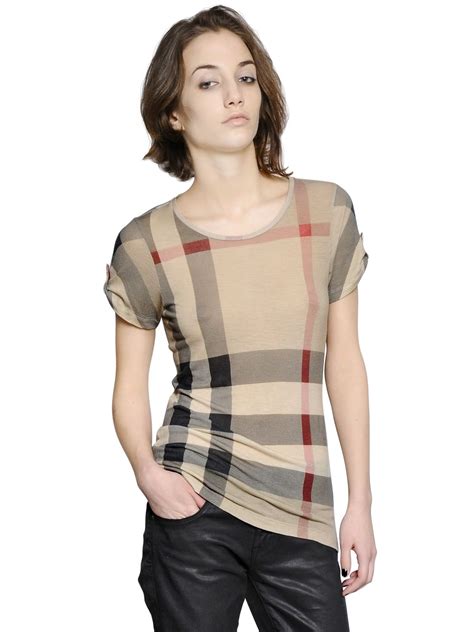 burberry check tshirt womens|Burberry button up shirt.